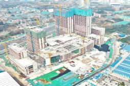 中建八二树兰（济南）国际医院项目主体结构封顶